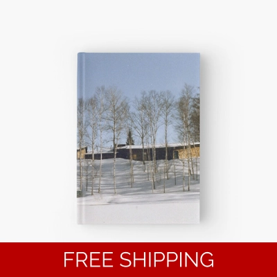Le Studio Hardcover Journal Building Winter From Lake Perry